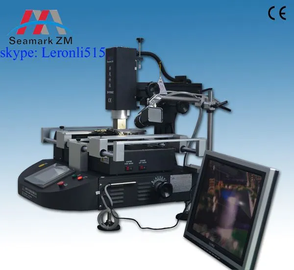 Image of specialized tools used for chip-level laptop repair, such as a microscope and soldering iron