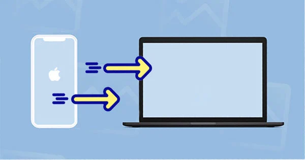 Illustration of iPhone backup process